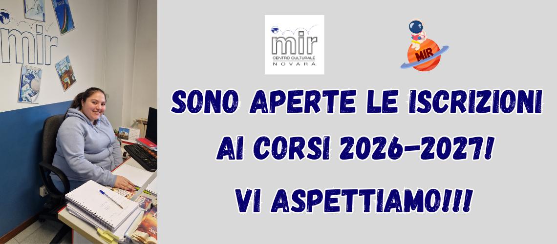SONO APERTE LE ISCRIZIONI!