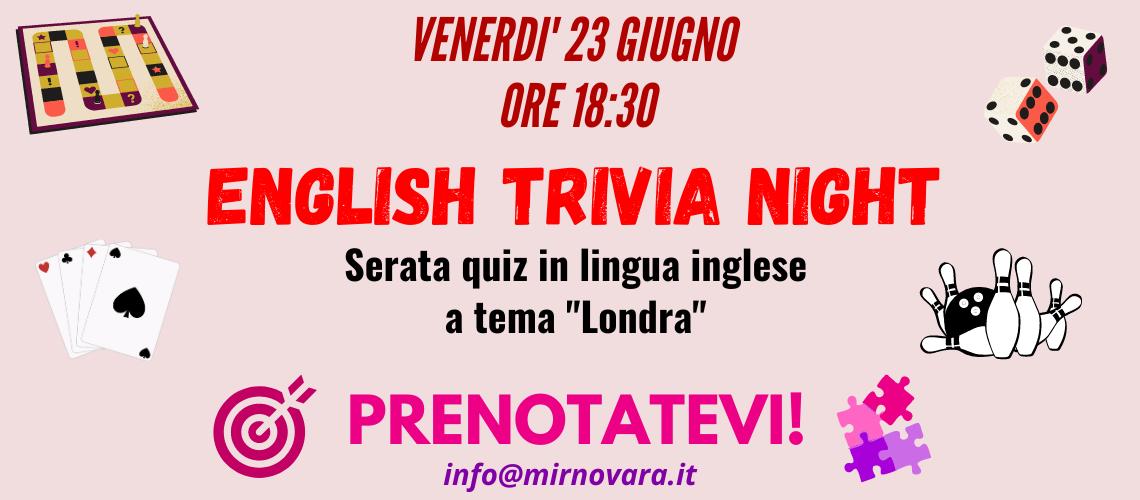 ENGLISH TRIVIA NIGHT