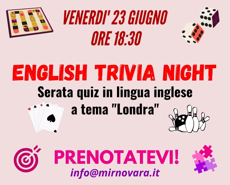 ENGLISH TRIVIA NIGHT