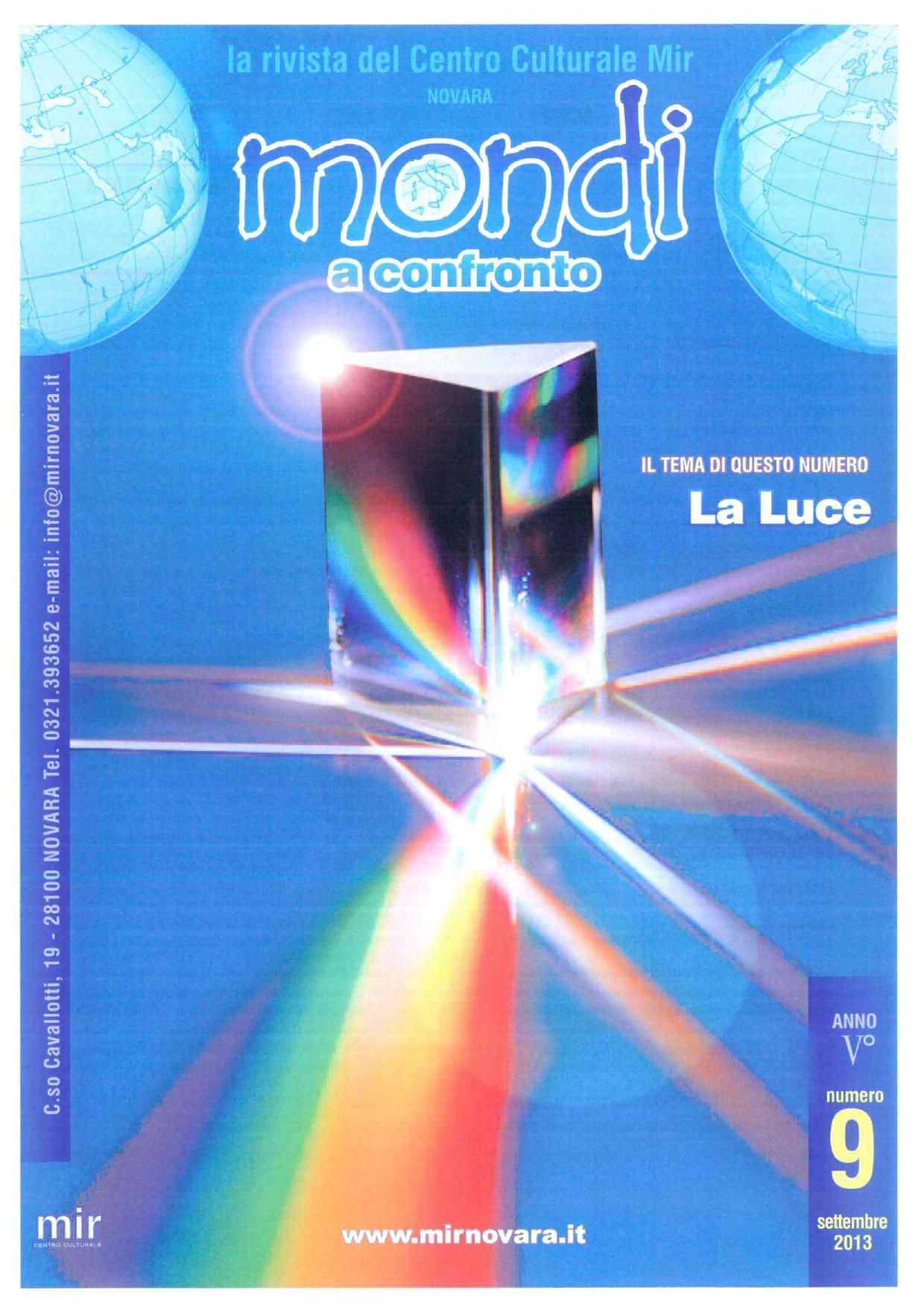 RIVISTA 9 LA LUCE